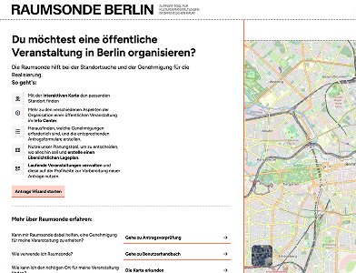 Raumsonde Berlin interface overview